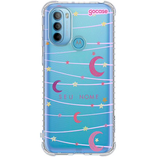 Capinha para celular Varal de Lua e Estrelas