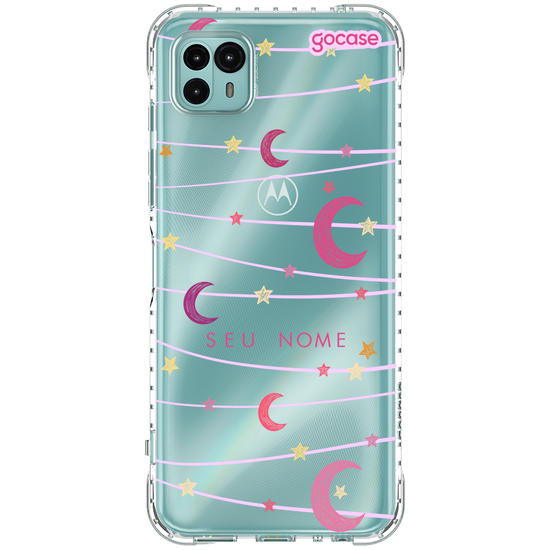 Capinha para celular Varal de Lua e Estrelas