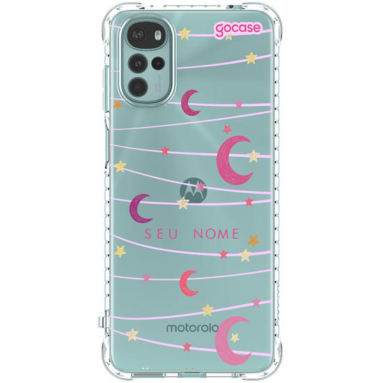Capinha para celular Varal de Lua e Estrelas