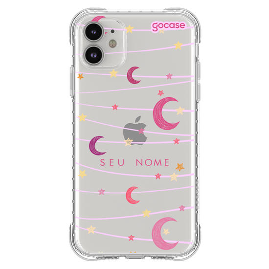 Capinha para celular Varal de Lua e Estrelas