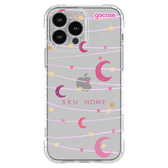 Capinha para celular Varal de Lua e Estrelas