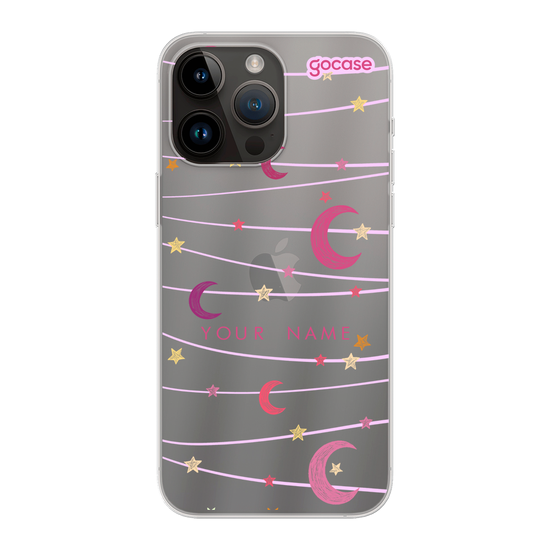 Moon and Stars Clothesline Phone Case