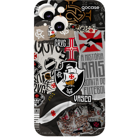 Capinha para celular Vasco - Colagem
