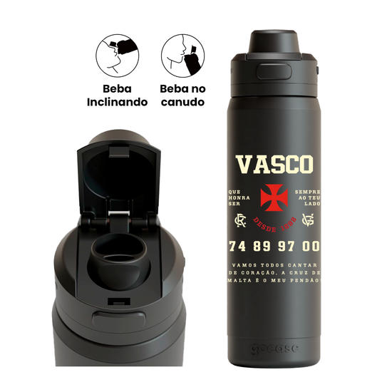 Garrafa Térmica Flip Pro - Vasco - Historic Type