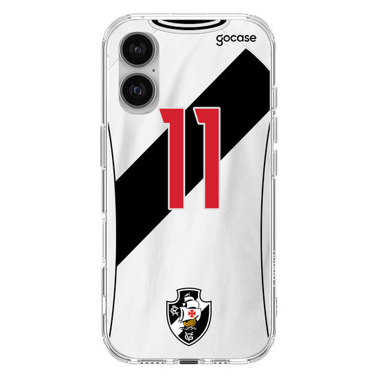 Capinha para celular Vasco da Gama - Uniforme 2 Personalizado