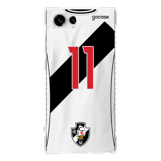 Capinha para celular Vasco da Gama - Uniforme 2 Personalizado