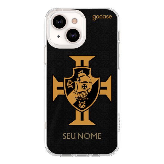 Capinha para celular Vasco da Gama - Uniforme 3 2022 Goleiro Preta Escudo