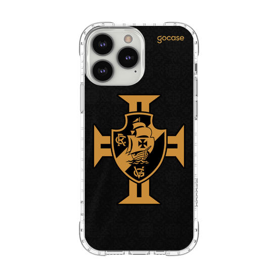 Capinha para celular Vasco da Gama - Uniforme 3 2022 Goleiro Preta Escudo