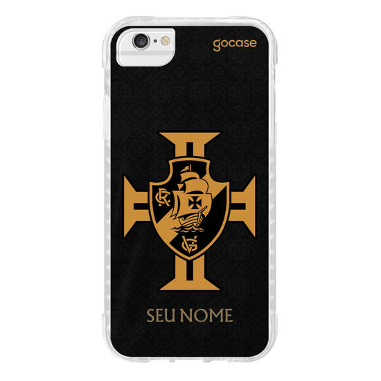 Capinha para celular Vasco da Gama - Uniforme 3 2022 Goleiro Preta Escudo
