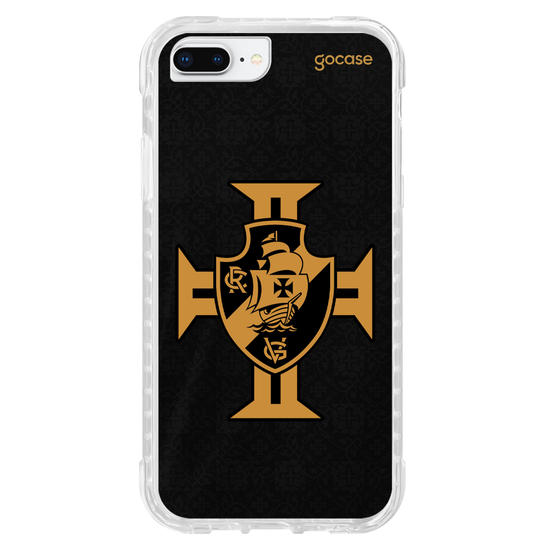 Capinha para celular Vasco da Gama - Uniforme 3 2022 Goleiro Preta Escudo