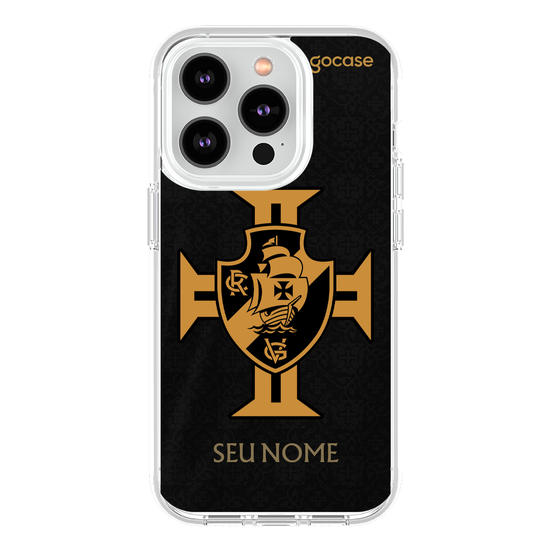 Capinha para celular Vasco da Gama - Uniforme 3 2022 Goleiro Preta Escudo