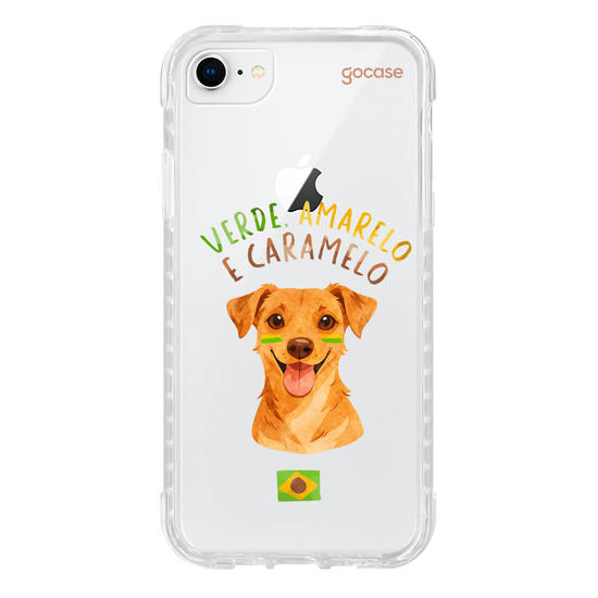 Capinha para celular  Verde Amarelo e Caramelo