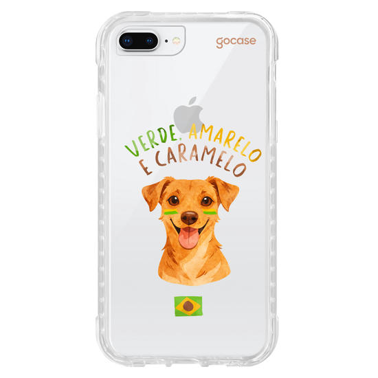 Capinha para celular  Verde Amarelo e Caramelo