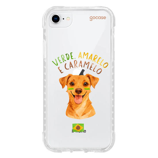 Capinha para celular  Verde Amarelo e Caramelo