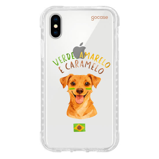 Capinha para celular  Verde Amarelo e Caramelo