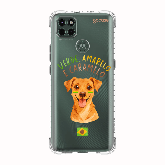 Capinha para celular  Verde Amarelo e Caramelo