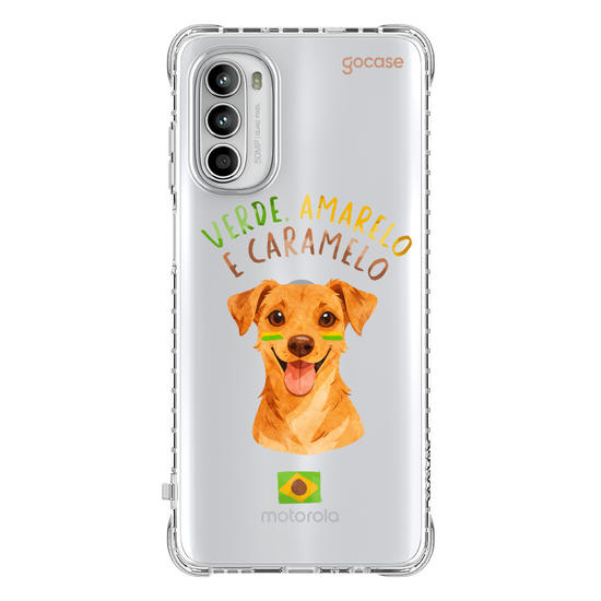 Capinha para celular  Verde Amarelo e Caramelo