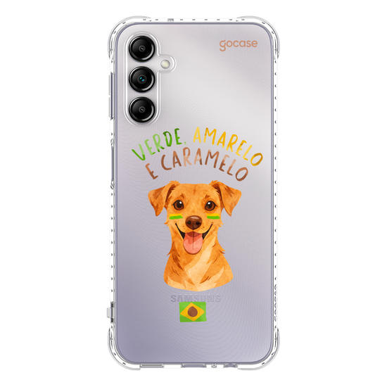 Capinha para celular  Verde Amarelo e Caramelo