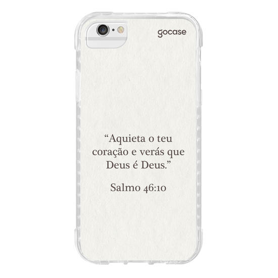 Capinha para celular  Versículo - Aquieta o teu coração