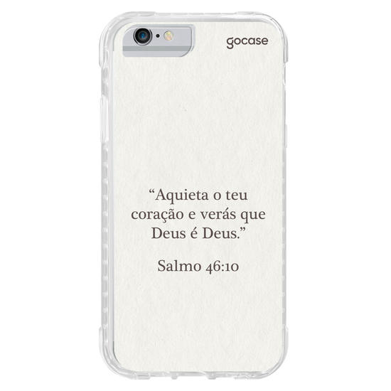 Capinha para celular  Versículo - Aquieta o teu coração