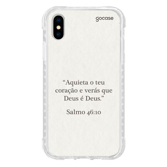 Capinha para celular  Versículo - Aquieta o teu coração