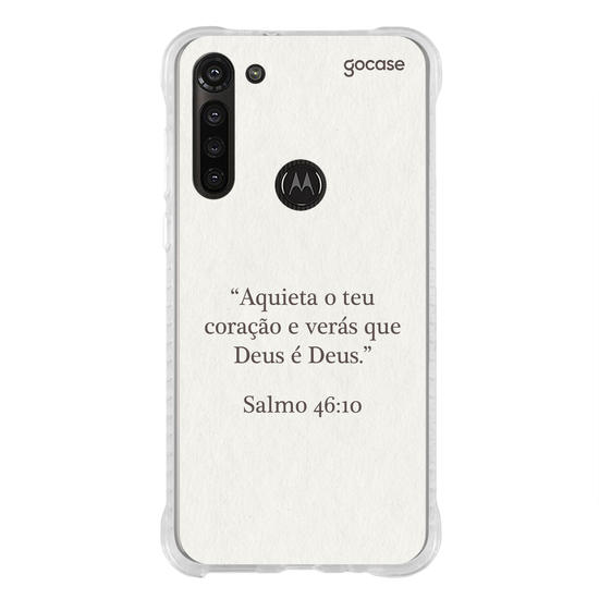 Capinha para celular  Versículo - Aquieta o teu coração