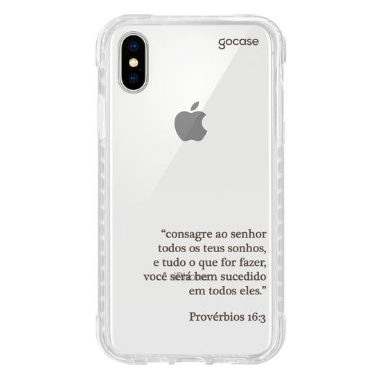 Capinha para celular  Versículo - Consagração de Sonhos
