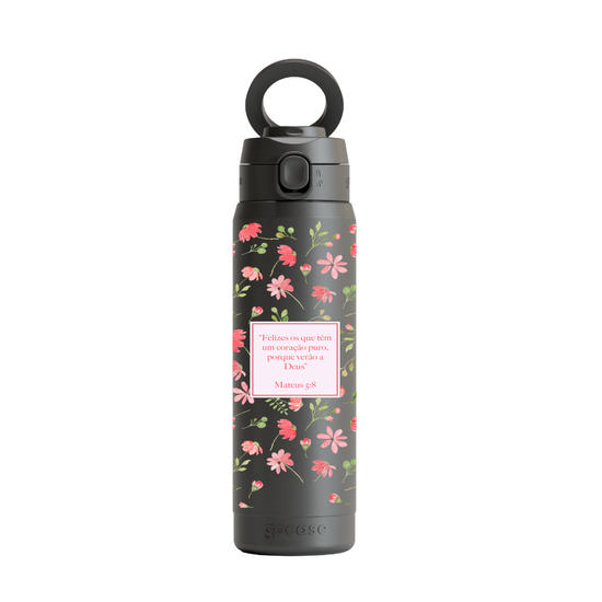 Garrafa Térmica Magsafe -  Versículo & Floral