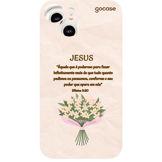 Capinha para celular  Versículo - Efésios 3:20