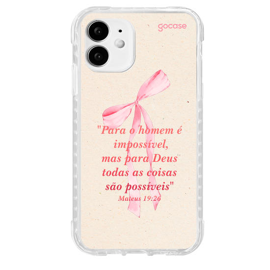 Capinha para celular  Versículo - Mateus 19:26