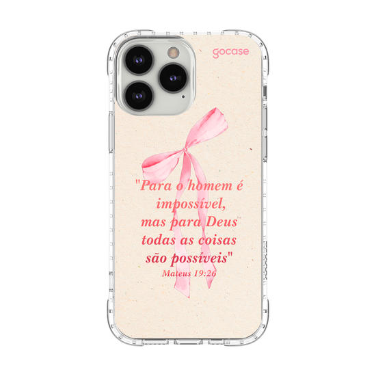Capinha para celular  Versículo - Mateus 19:26