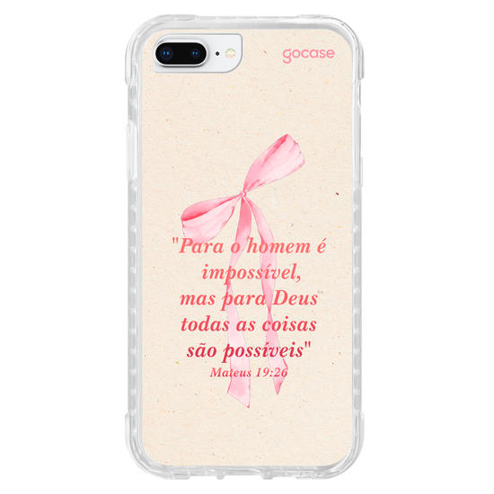 Capinha para celular  Versículo - Mateus 19:26