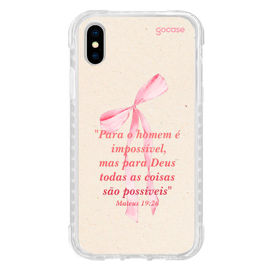 Capinha para celular  Versículo - Mateus 19:26