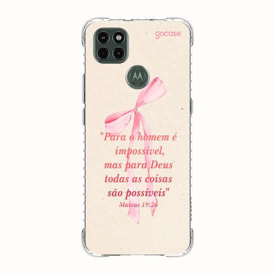 Capinha para celular  Versículo - Mateus 19:26
