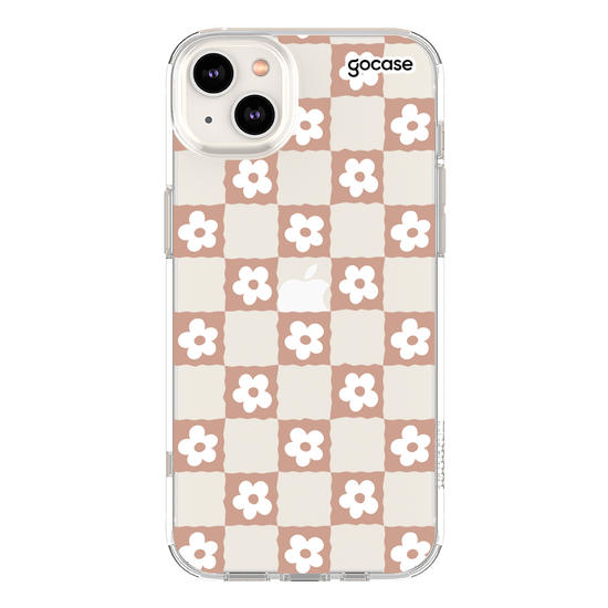 Capinha para celular  Vichy Flowers Quadriculado