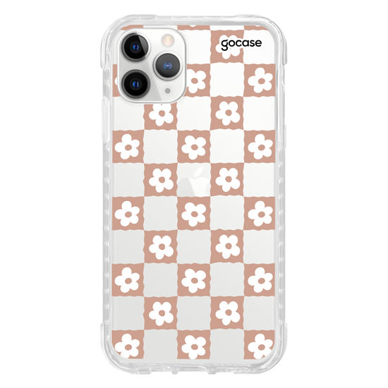 Capinha para celular  Vichy Flowers Quadriculado