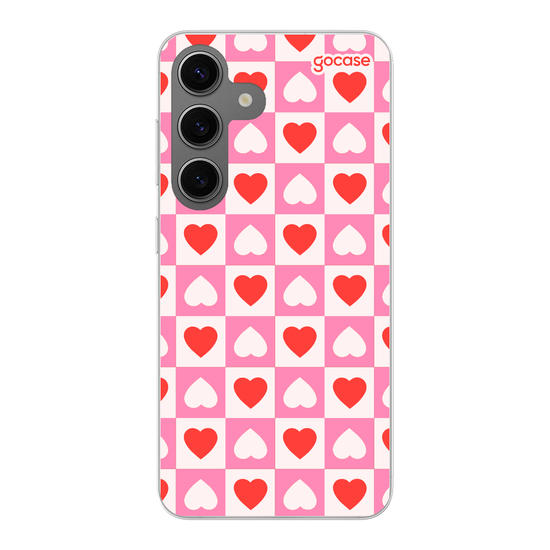 Vichy Hearts Phone Case