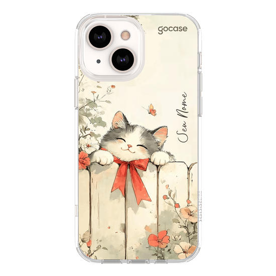 Capinha para celular Vintage Cat