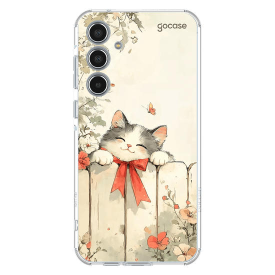 Capinha para celular  Vintage Cat