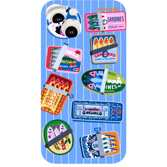 Capinha para celular  Vintage Sardines