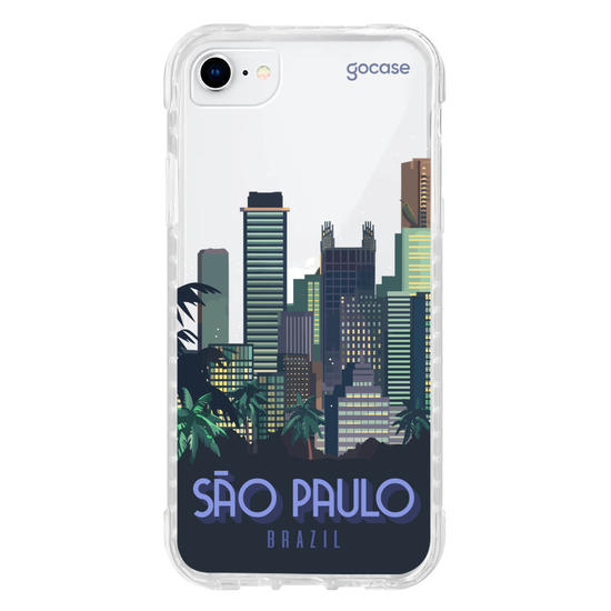 Capinha para celular  Vintage Travel Poster São Paulo