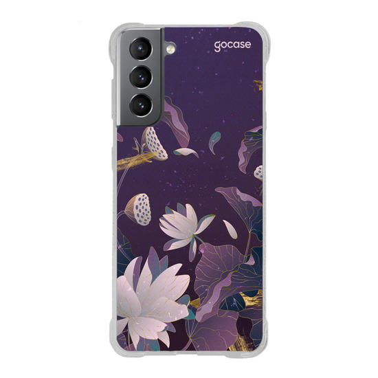Capinha para celular  Violet Dark Flowers