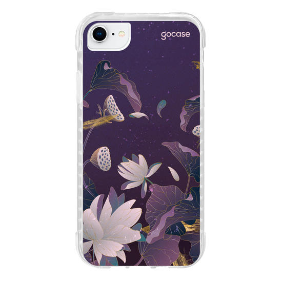 Capinha para celular  Violet Dark Flowers