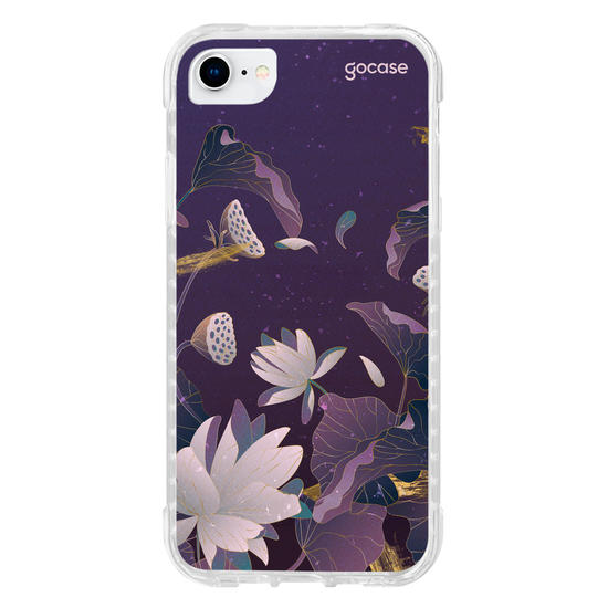 Capinha para celular  Violet Dark Flowers
