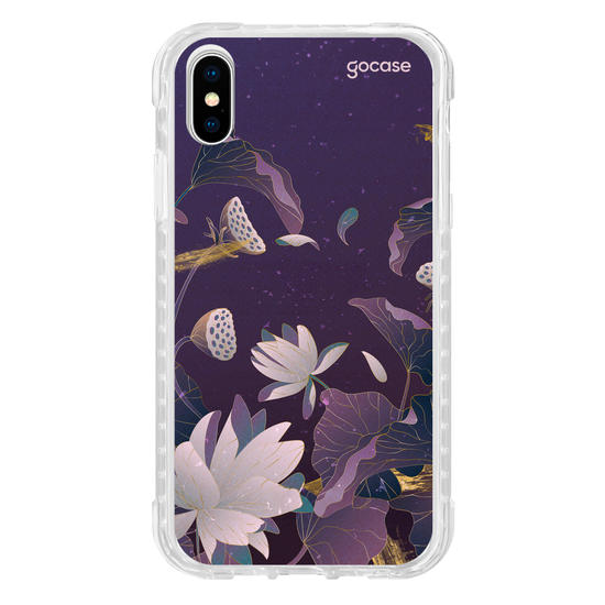 Capinha para celular  Violet Dark Flowers