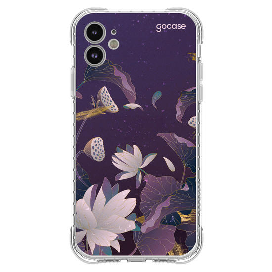 Capinha para celular  Violet Dark Flowers
