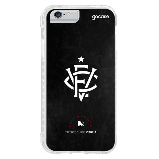Capinha para celular  Vitória - Escudo Retro Black