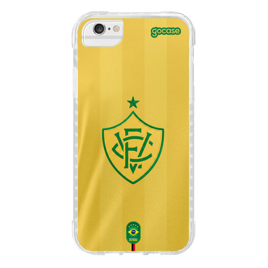 Capinha para celular  Vitória - Uniforme Brasil Amarelo Escudo