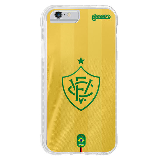Capinha para celular  Vitória - Uniforme Brasil Amarelo Escudo