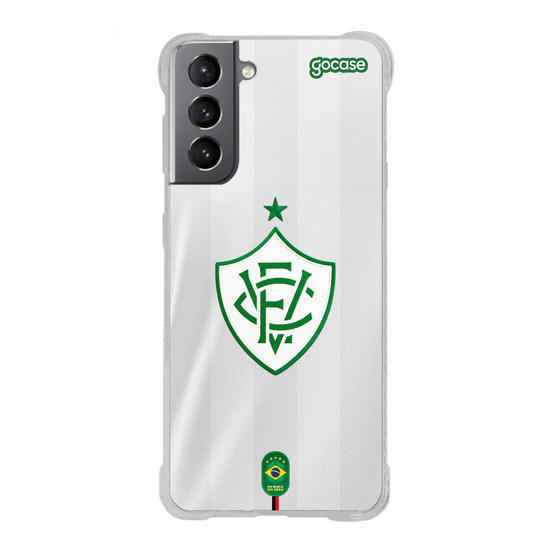 Capinha para celular  Vitória - Uniforme Brasil Branco Escudo